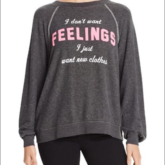 Wildfox Sweaters - NWT Wildfox No feelings Jumper Sweater